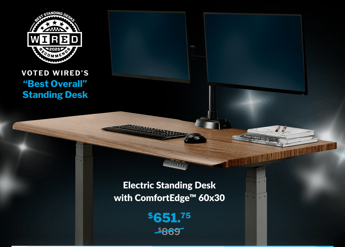 ComfortEdge Electric Standing Desk 60x30
