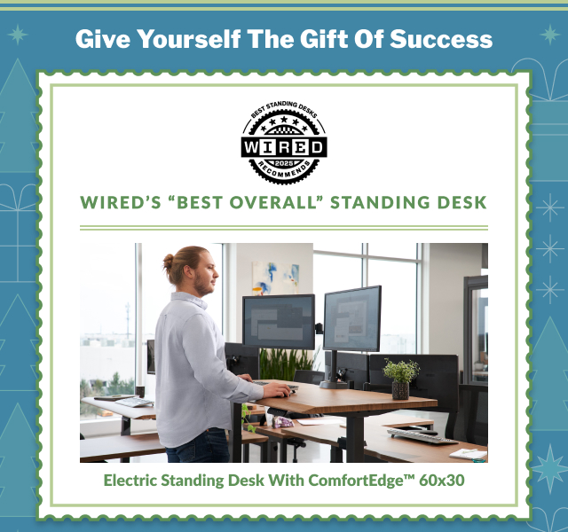 Electric Standing Desk with Comfortedge 60x30