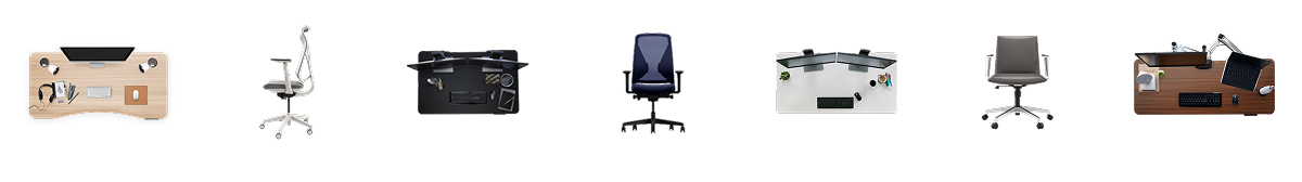 chairs and desks