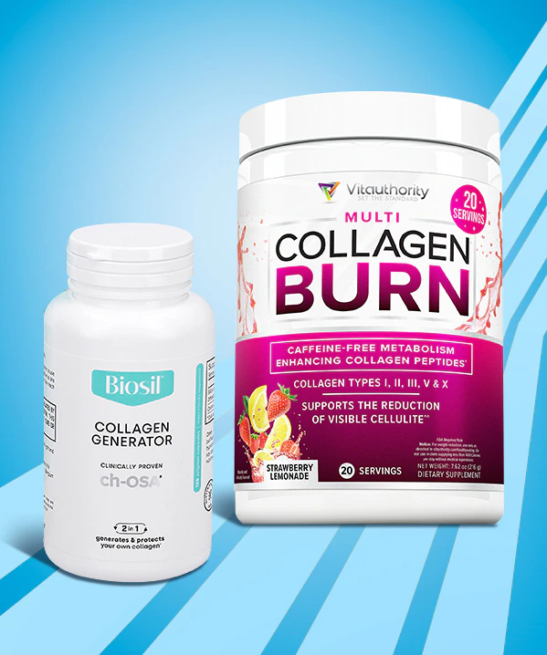 Biosil Collagen Generator and Strawberry Lemonade Vitauthority Multi Collagen Burn items. Find a Store