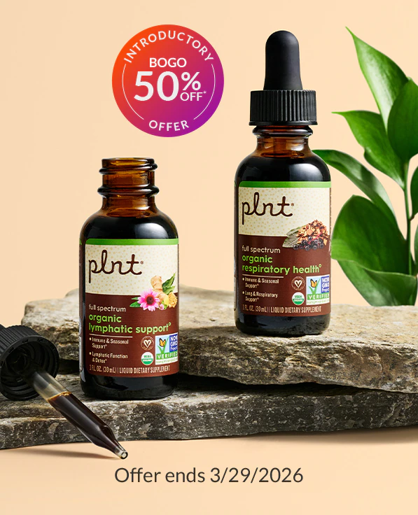 INTRODUCTORY BOGO 50% OFF Plnt Organic Tinctures items. Shop for these products