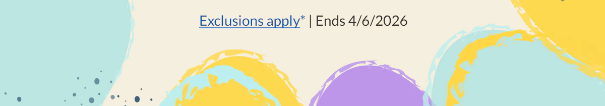 Exclusions apply Ends 4/6/2026