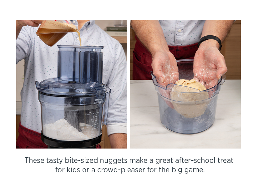 These tasty bite-sized nuggets make a great after-school treat for kids or a crowd-pleaser for the big game. 