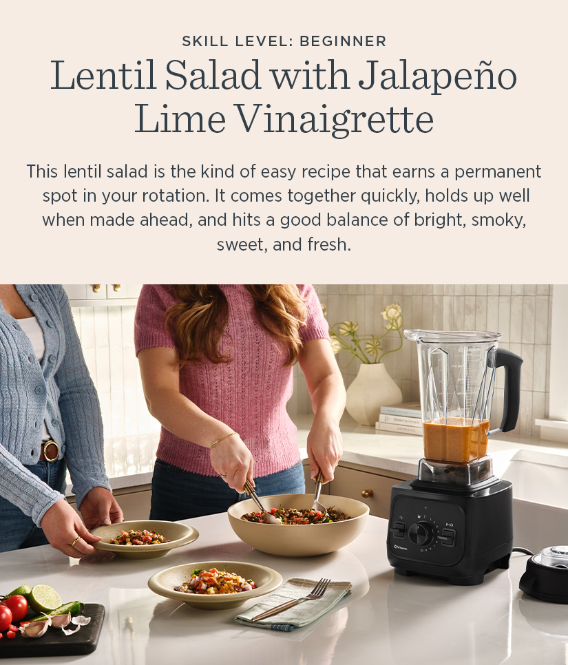 This lentil salad is the kind of easy recipe that earns a permanent spot in your rotation. It comes together quickly, holds up well when made ahead, and hits a good balance of bright, smoky, sweet, and fresh.