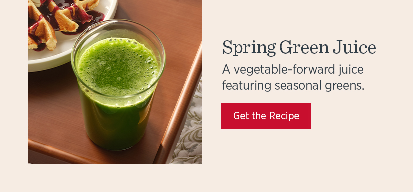 Spring Green Juice - A vegetable-forward juice featuring seasonal greens,
