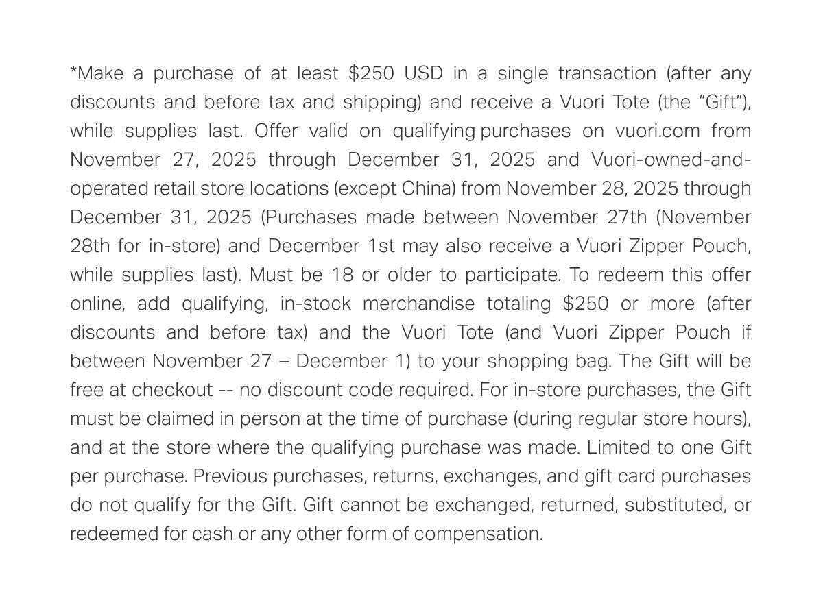 *Make a purchase of at least $150 USD in a single transaction (after any discounts and before tax and shipping). 