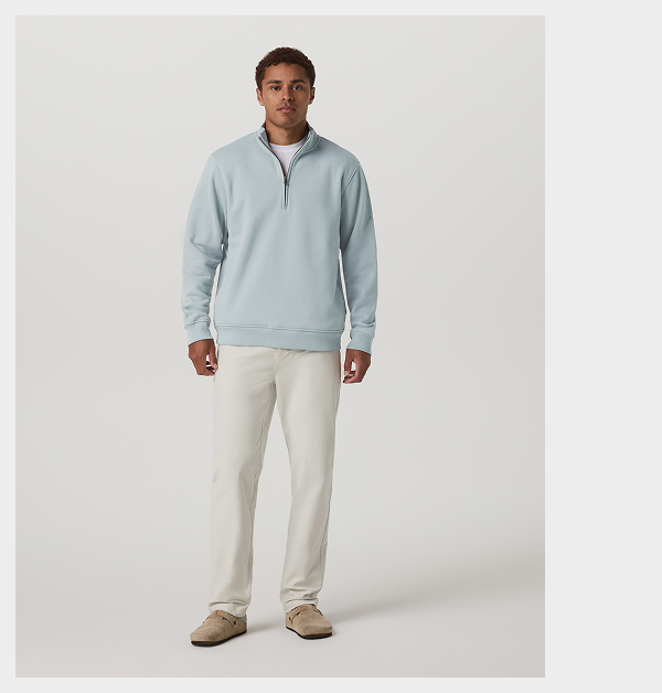Seaside Half Zip - Blue Haze
