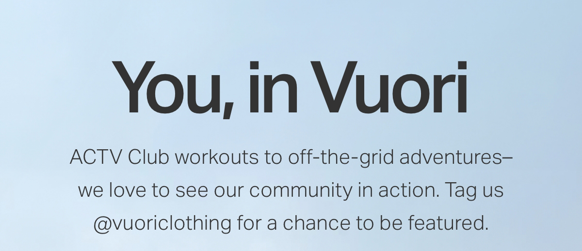 You, in Vuori