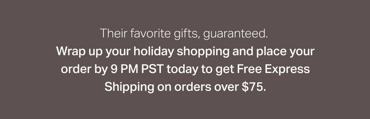 Express Shipping Deadline