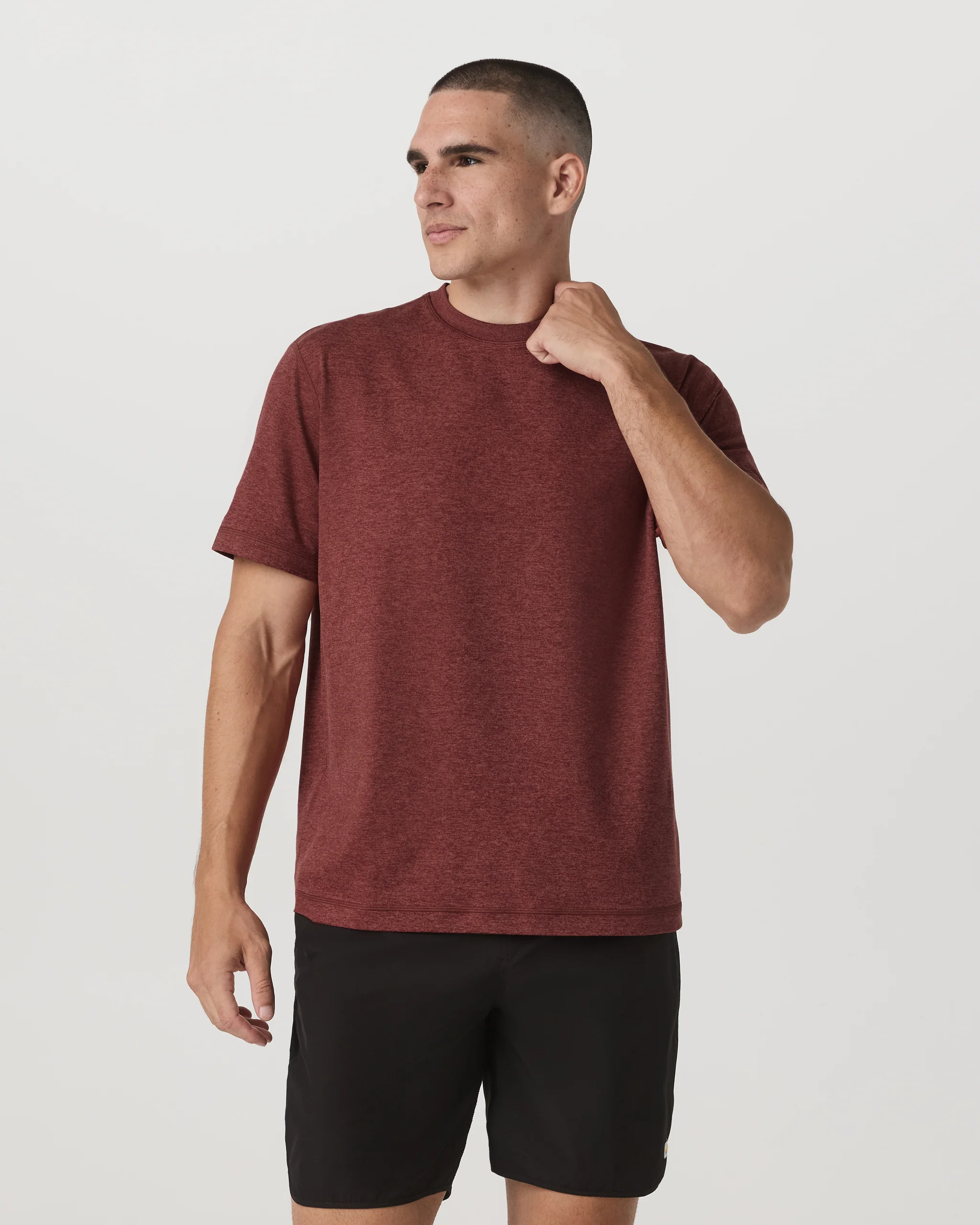 Image of Short Sleeve Ponto Tee - Relaxed Fit | Spiced Apple Heather