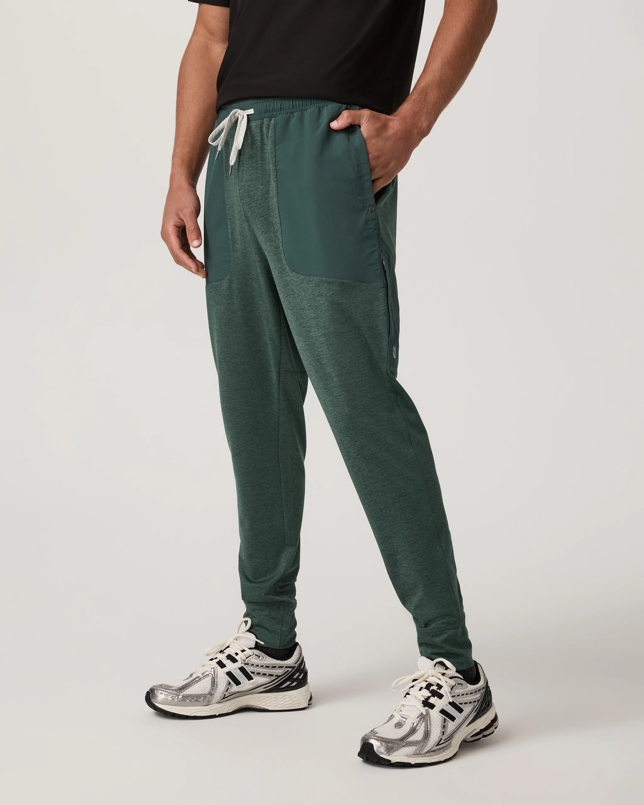 Image of Sunday Performance Mixed Media Jogger 28" | Agate Green Heather
