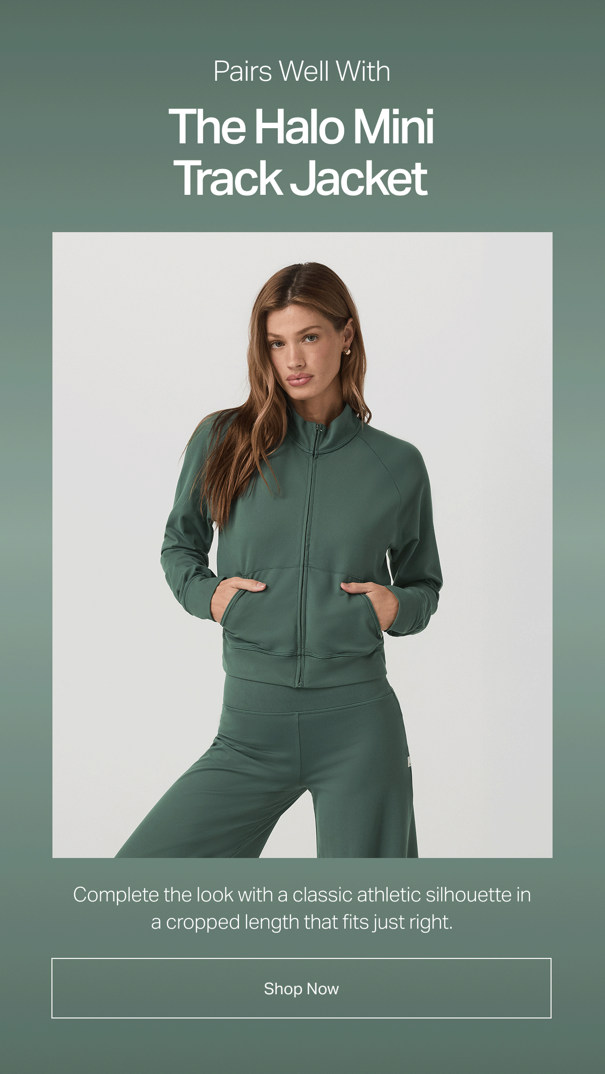 Pairs Well With: The Halo Mini Track Jacket