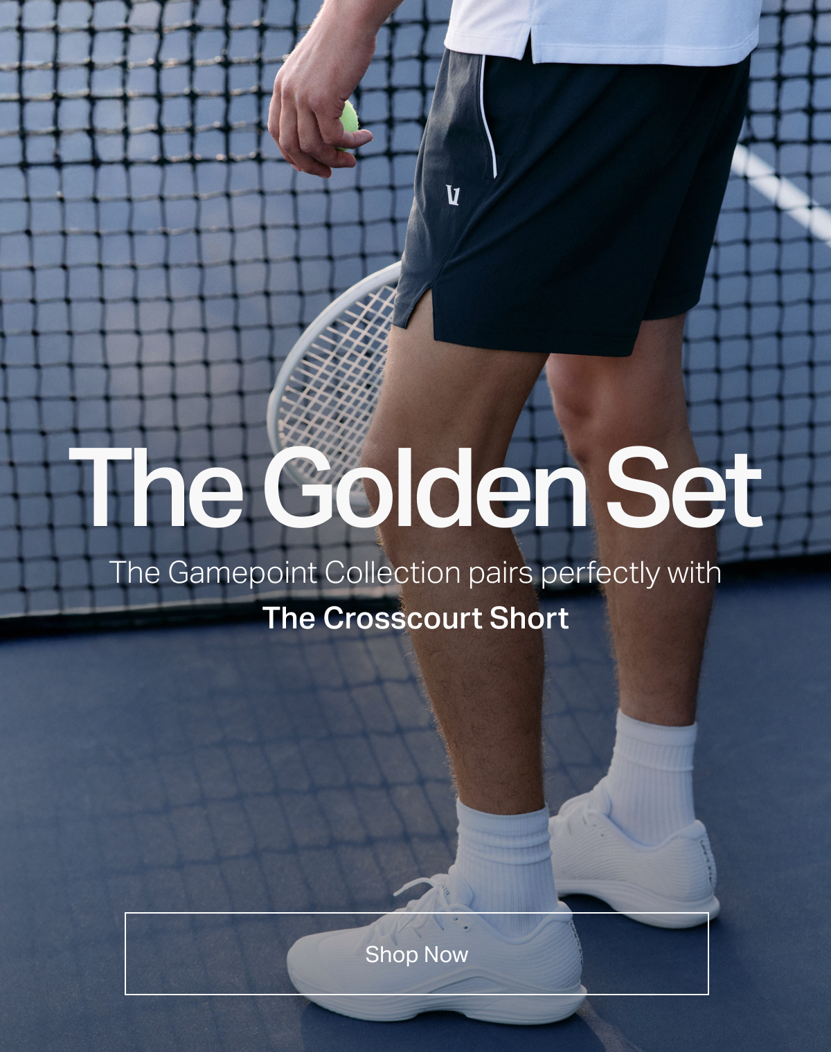 The Gamepoint Collection pairs perfectly with The Crosscourt Short