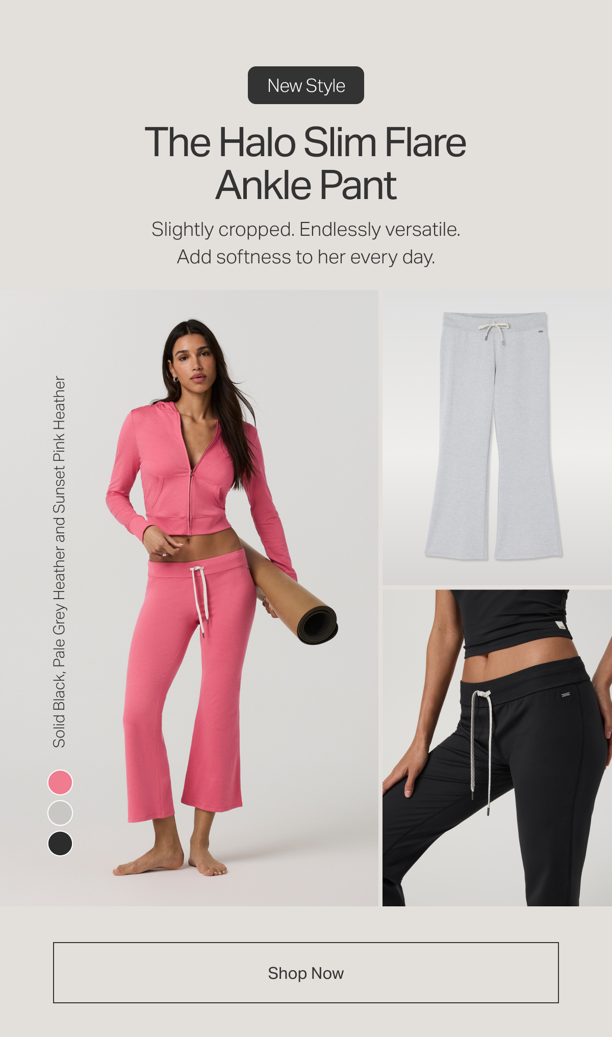 New Style: The Halo Slim Flare Ankle Pant