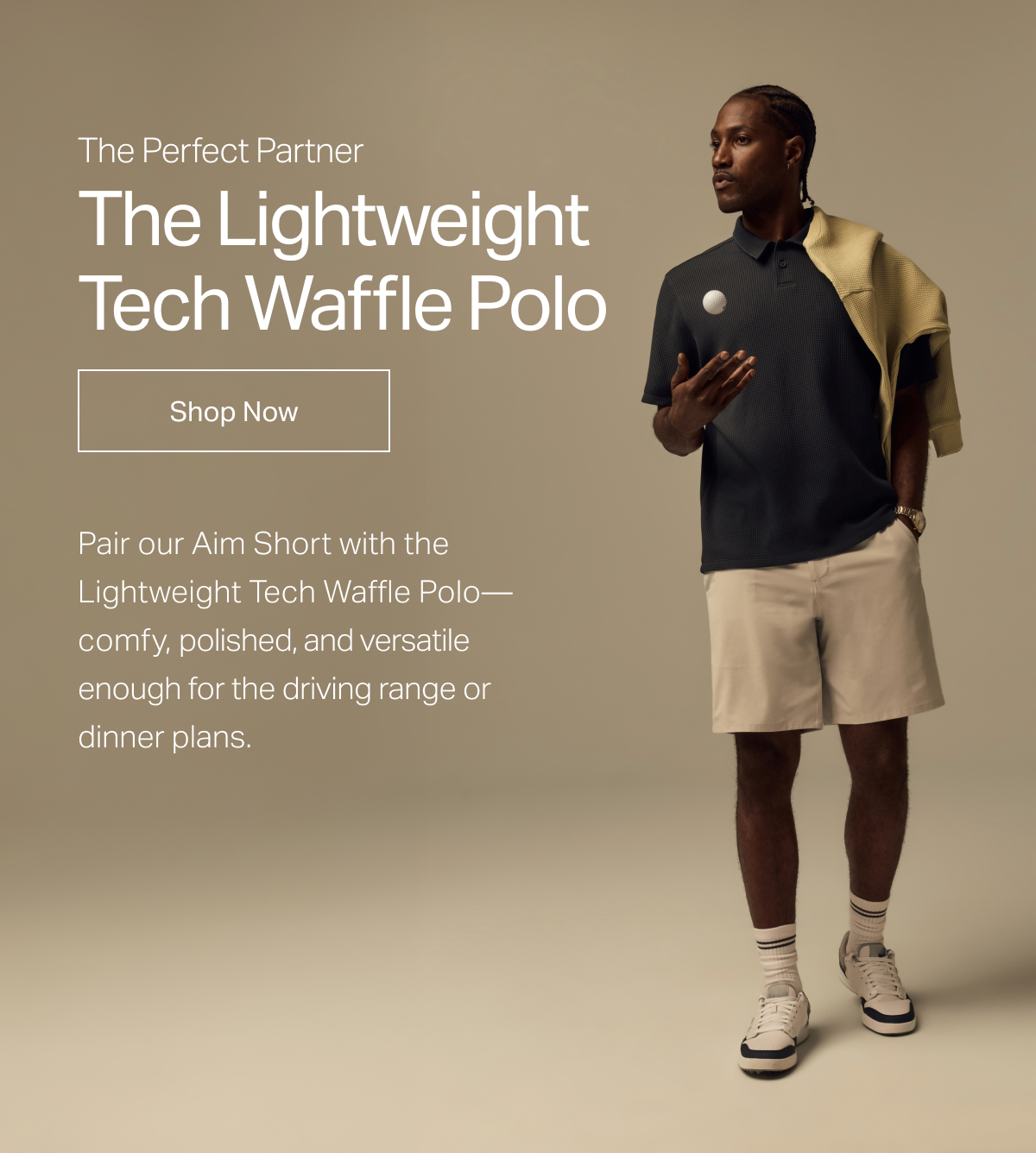 The Perfect Partner: The Lightweight Tech Waffle Polo