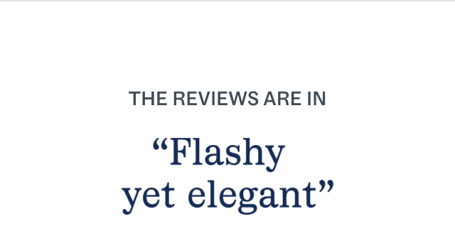 The Reviews are in