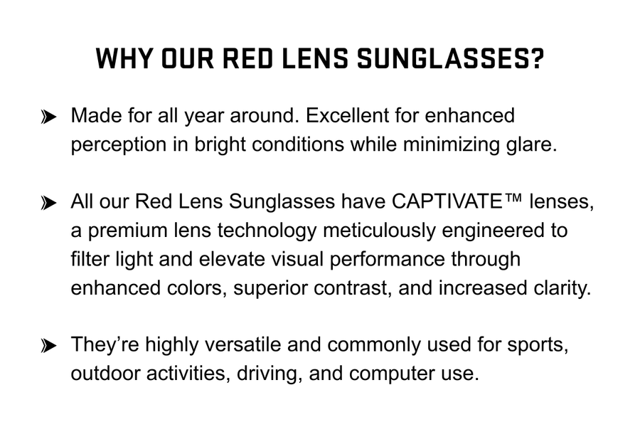 Why Our Red Lens Sunglasses?