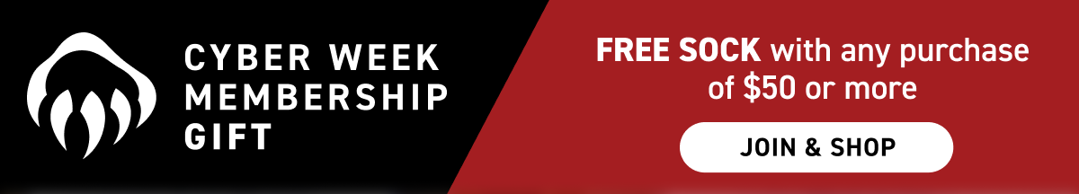 Wolverine - Cyber Week Membership Gift - FREE SOCKS with any purchase of $50 or more - JOIN and SHOP here.