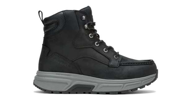 Wolverine - Men's Ride Performance Wedge 6-inch Soft-Toe Work Boot - Black colorway.
