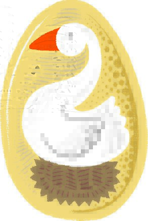 Golden Chocolate Easter Egg