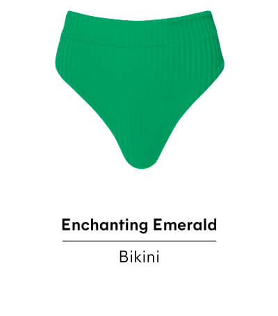 Enchanting Emerald Suzy Q High Rise Classic Bikini Bottom