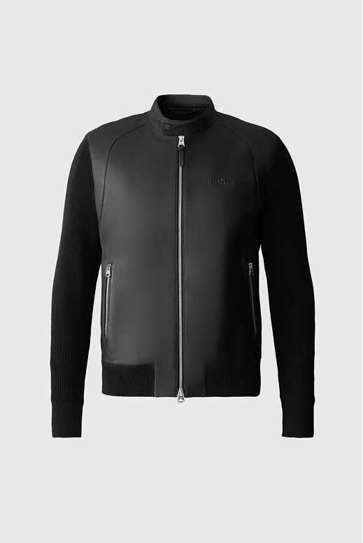 Discover DOMINIC-Z Mixed Media Logo Jacket