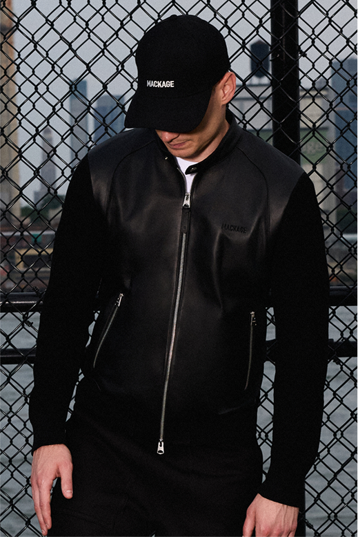 Discover DOMINIC-Z Mixed Media Logo Jacket