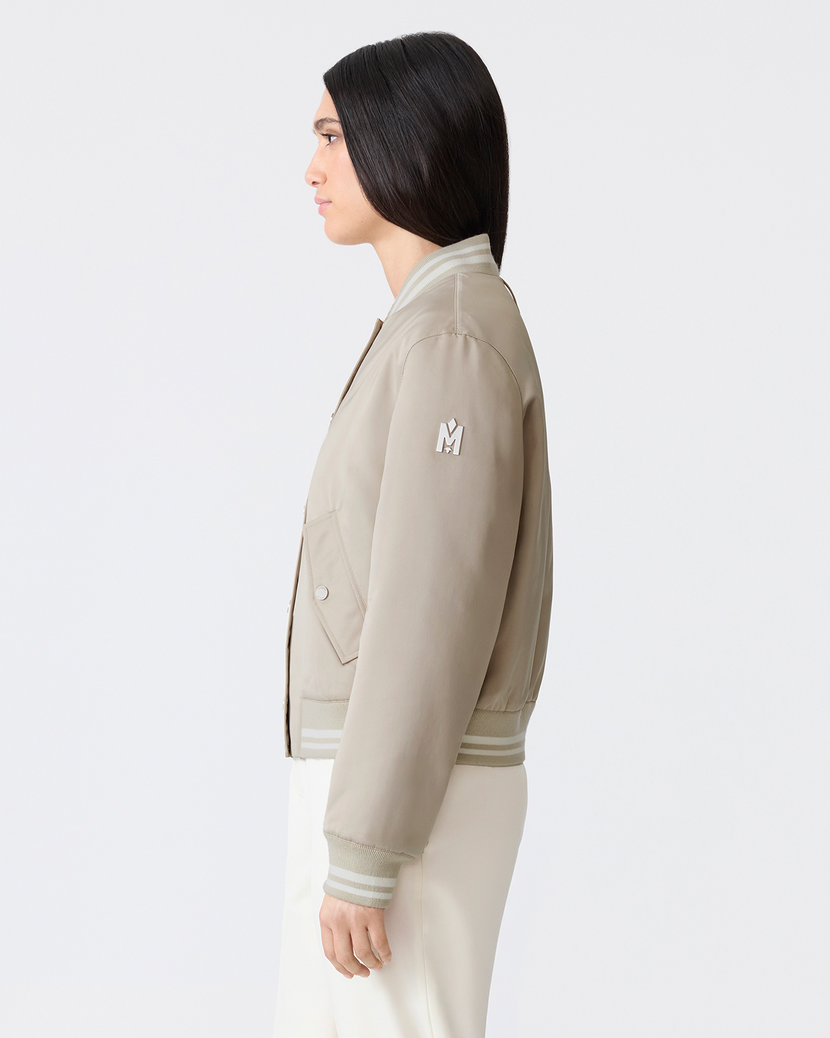 JUNIPER-SA Satin Bomber Jacket for Women