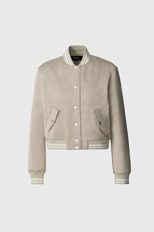 JUNIPER-SA Satin Bomber Jacket for Women