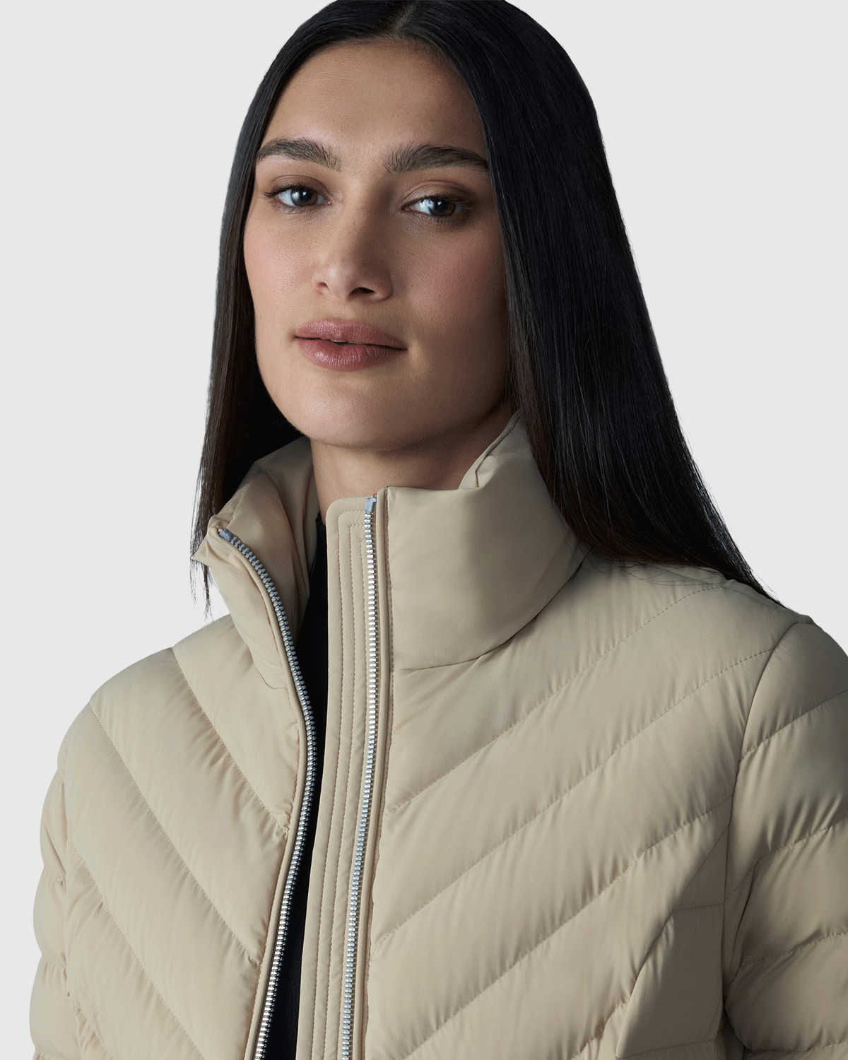IDALEE Light down hooded jacket for Women