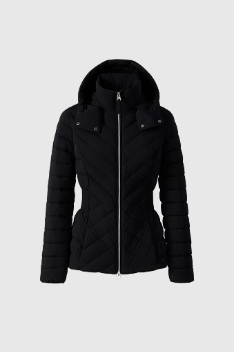 IDALEE Light down hooded jacket for Women