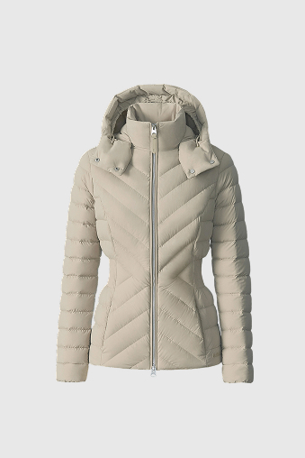 IDALEE Light down hooded jacket for Women