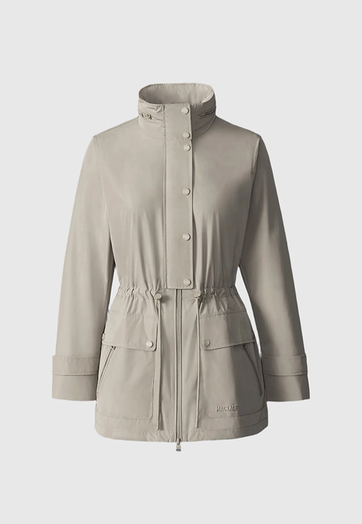 KERYN Medium-Length Rain Jacket for Women