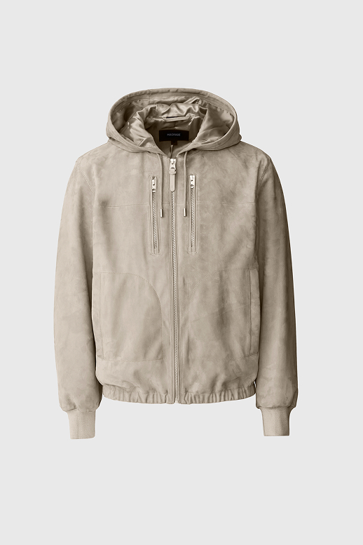 SYLAS-SU Suede Hooded Jacket for Men