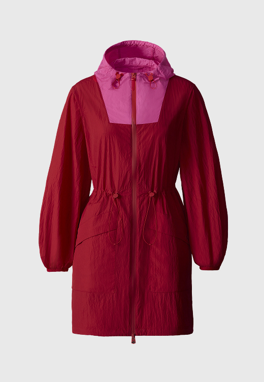 ALYSTER Packable Long rain Jacket
