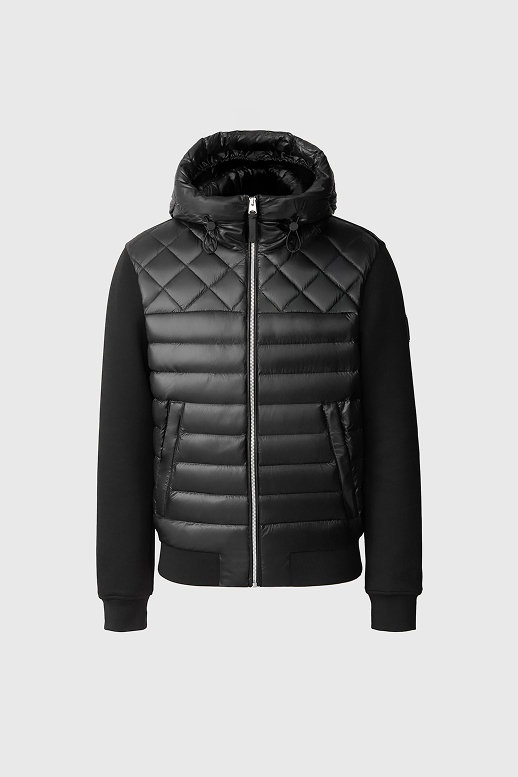 FLETCHER Mixed-Media Down Hooded Jacket