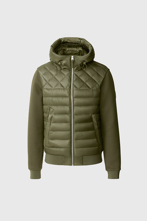 FLETCHER Mixed-Media Down Hooded Jacket