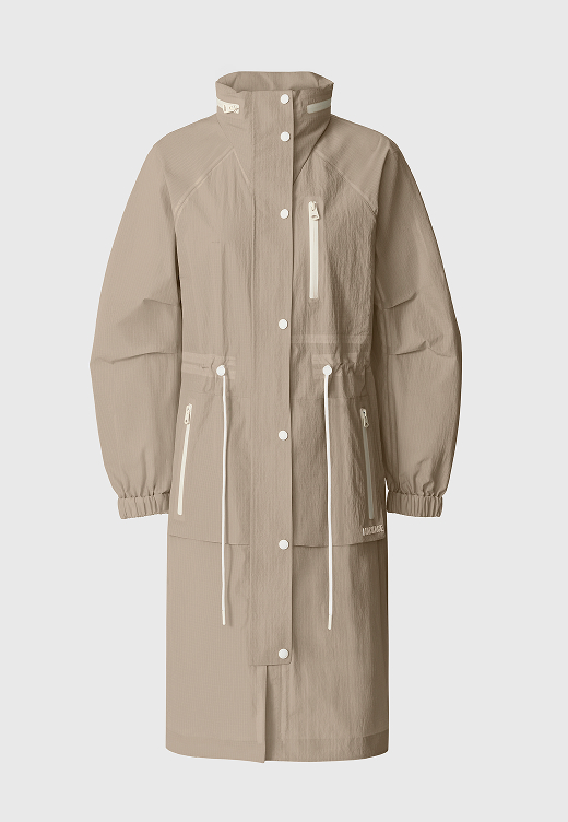 MAKAYLA Knee-Length Seam-Sealed Rain Jacket