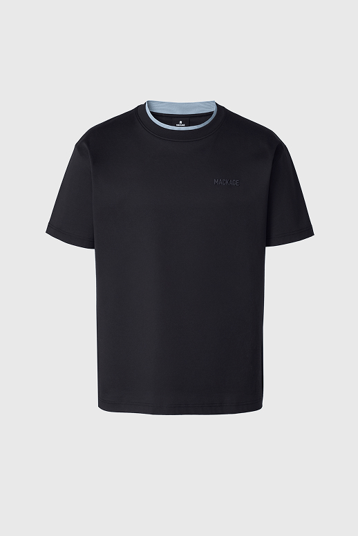 TEE-MNV Double Crewneck Collar T-Shirt