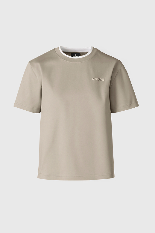 TEE-WNV Double Crewneck Collar T-Shirt