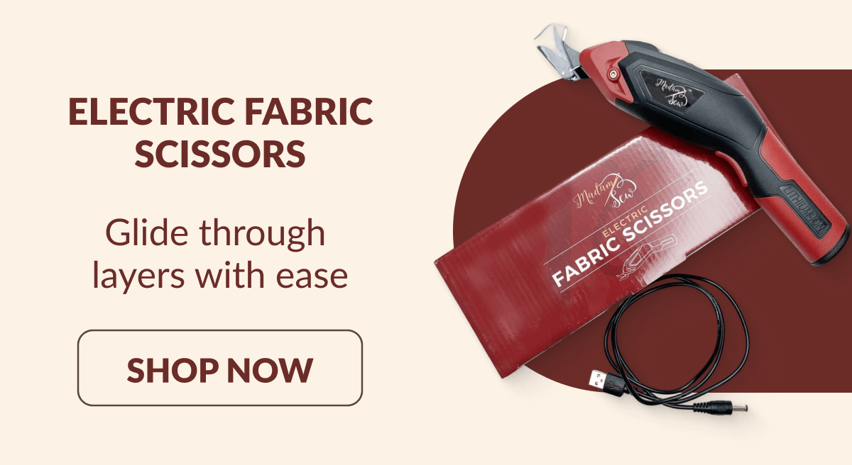 ELECTRIC FABRIC SCISSORS | Glide through layers with ease [SHOP NOW]