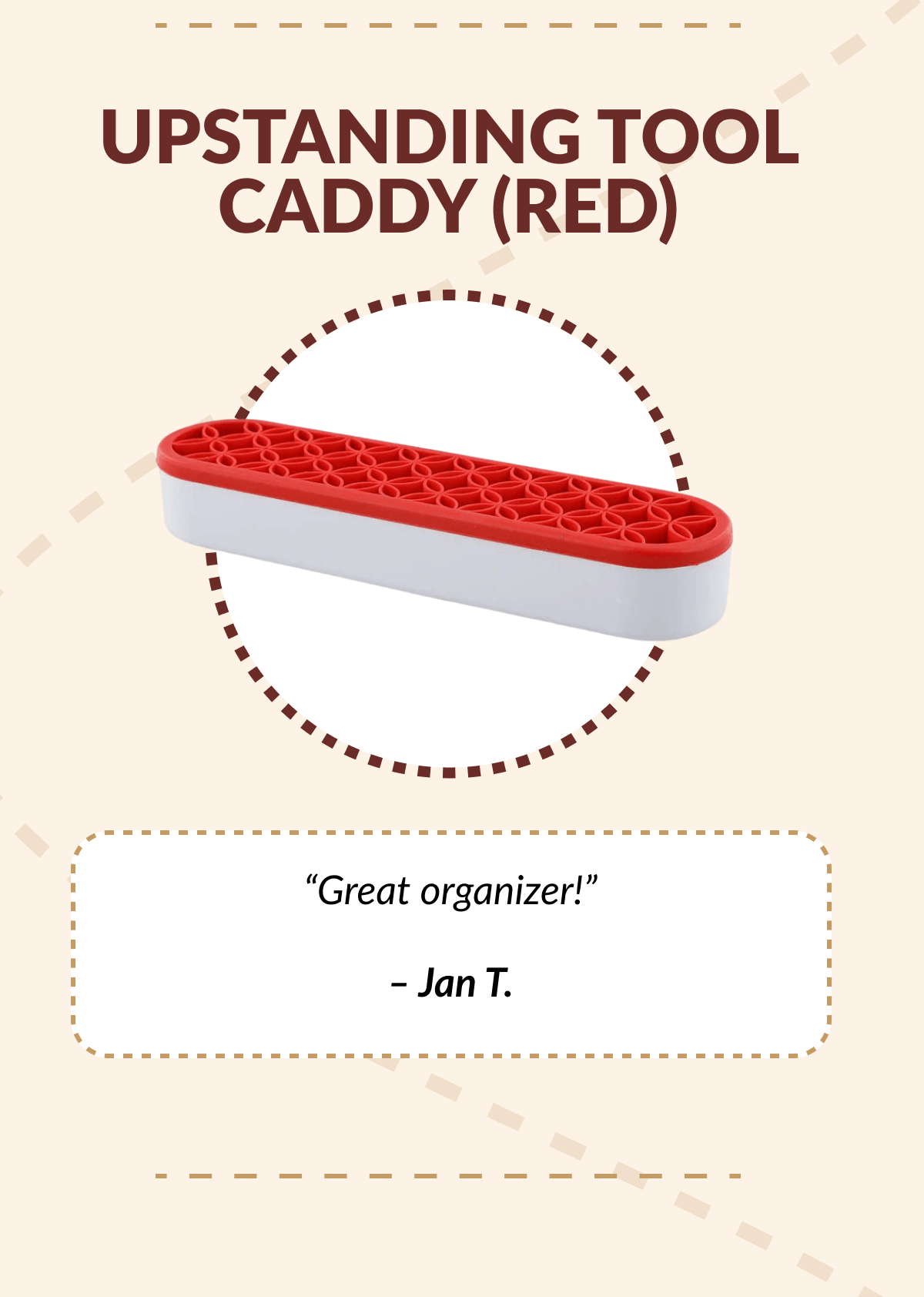 UPSTANDING TOOL CADDY (RED) | 