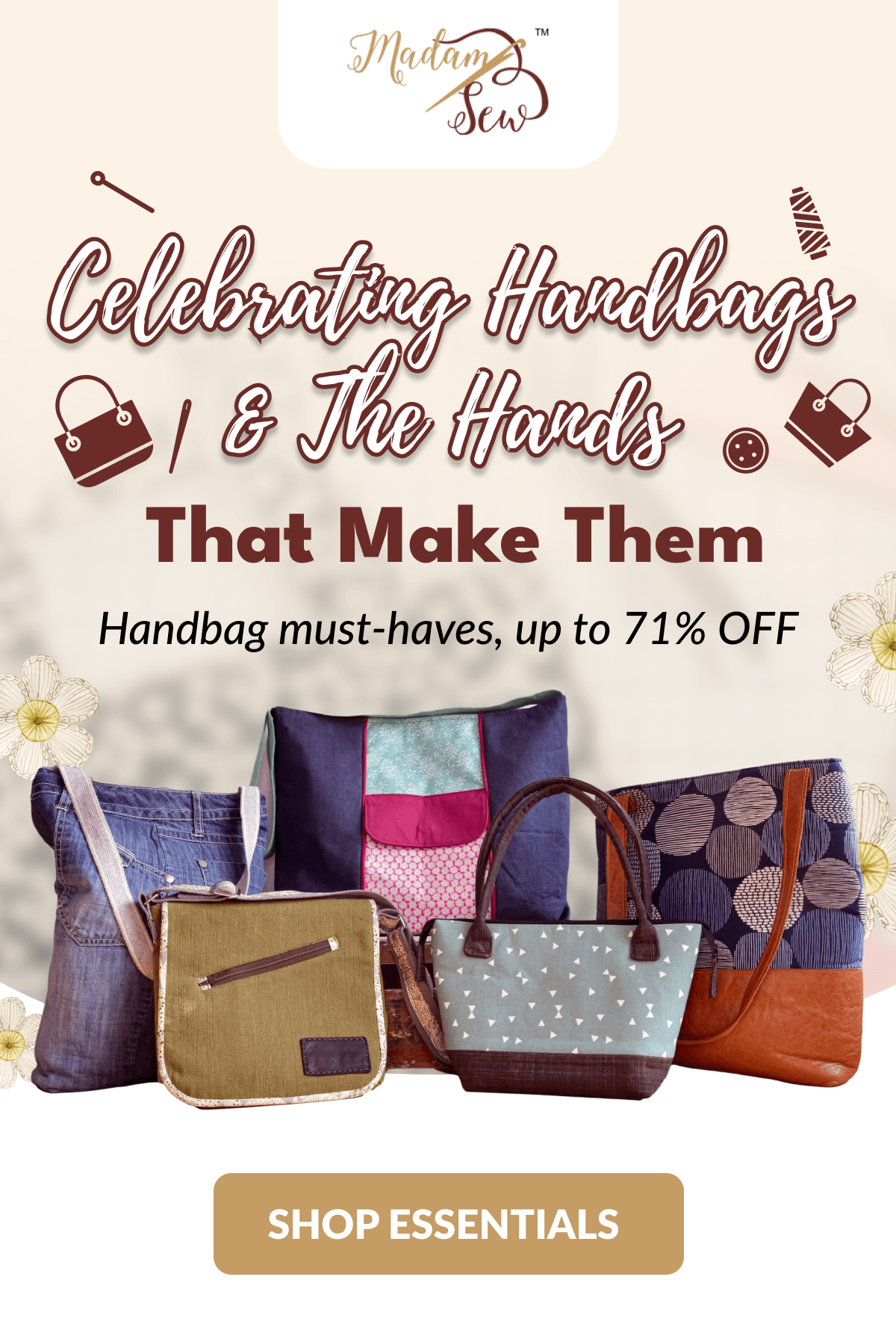 Celebrating Handbags & The Hands That Make Them | Handbag must-haves, up to 71% OFF [SHOP ESSENTIALS]
