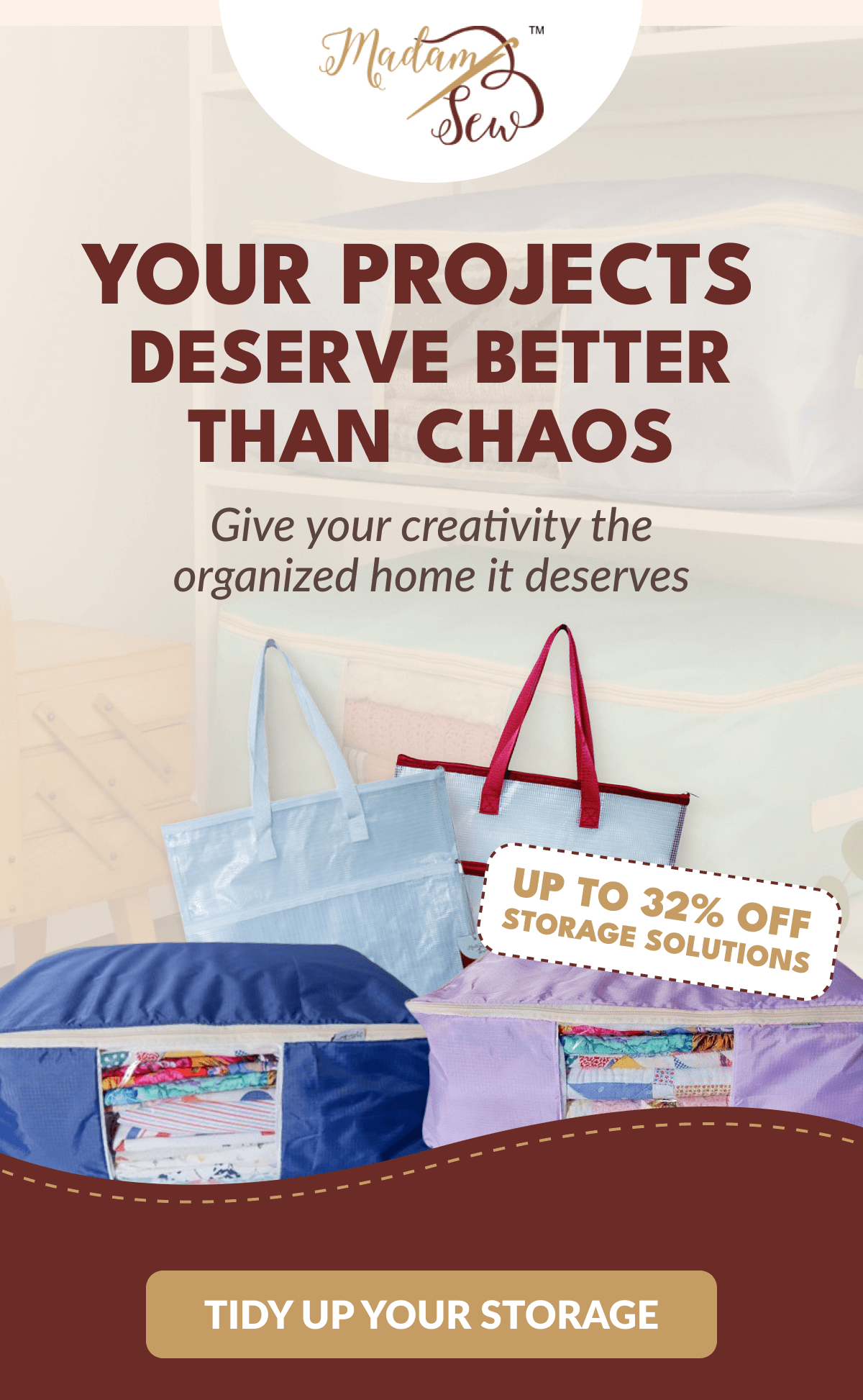 YOUR PROJECTS DESERVE BETTER THAN CHAOS | Give your creativity the organized home it deserves [TIDY UP YOUR STORAGE]