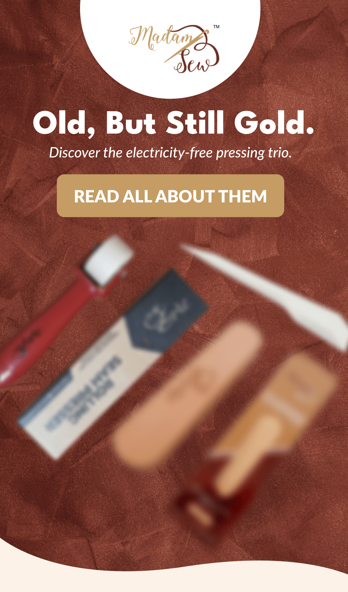 Old, But Still Gold. | Discover the electricity-free pressing trio. [READ ALL ABOUT THEM]