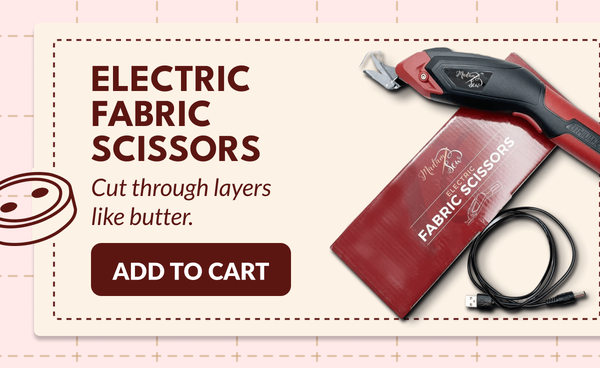 ELECTRIC FABRIC SCISSORS | Cut through layers like butter. [ADD TO CART]