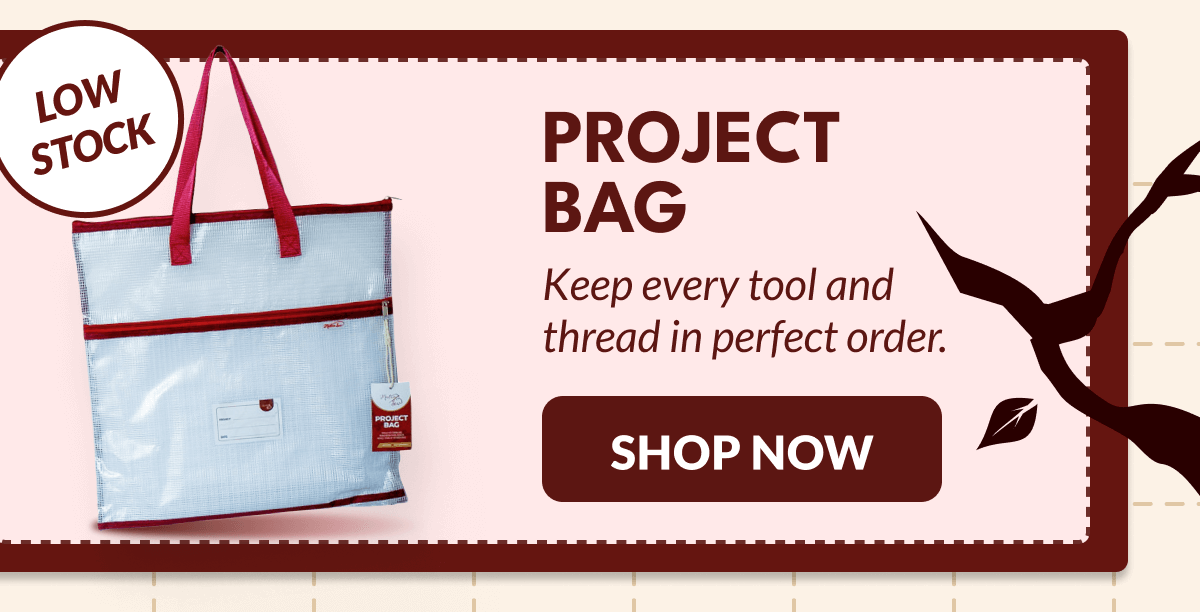 PROJECT BAG | Keep your WIPs organized and visible. [SHOP NOW]