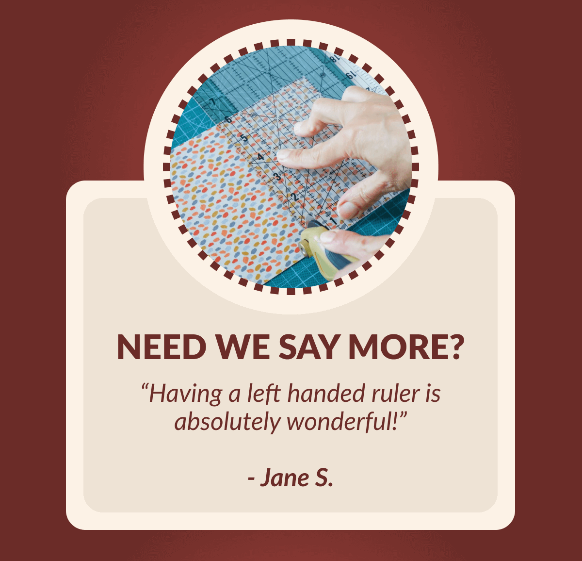 NEED WE SAY MORE? | 