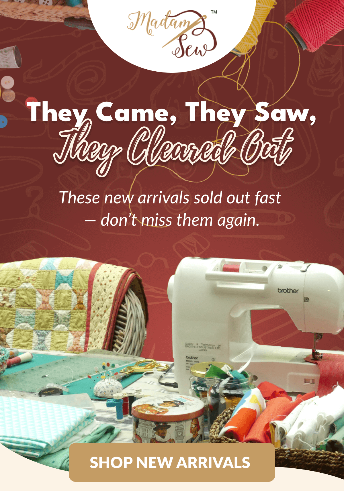 They Came, They Saw, They Cleared Out | These new arrivals sold out fast - don't miss them again. [SHOP NEW ARRIVALS]