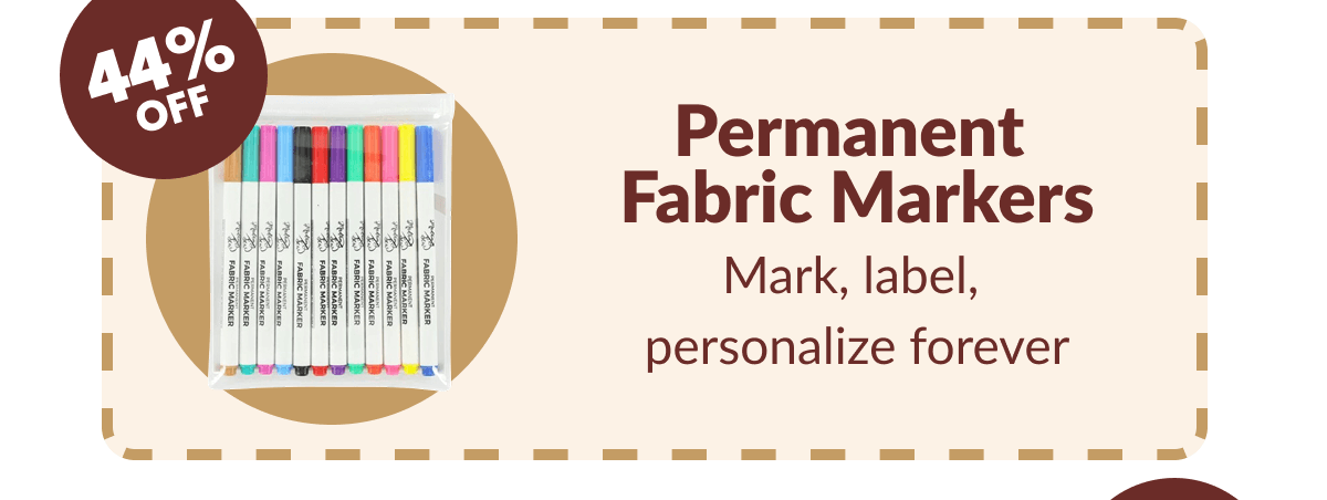 Permanent Fabric Markers | Mark, label, personalize forever